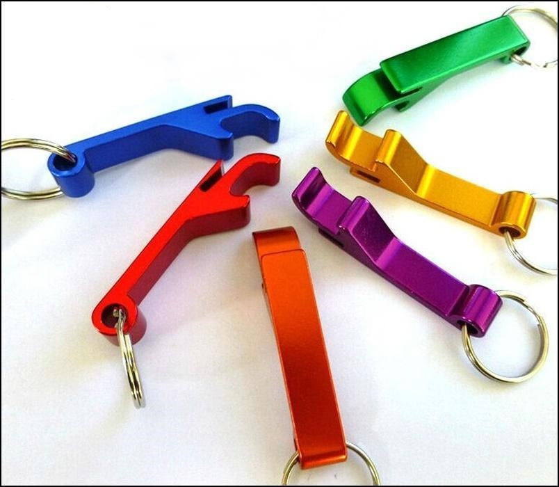 Aluminium Bottle/Can Opener Keyring Tool