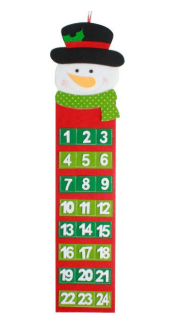 Slim Christmas Felt Advent Calendars